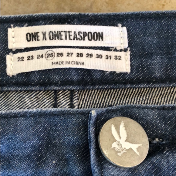 🥰One Teaspoon Denim Sea Wolfe Bandits 26 - Picture 8 of 8